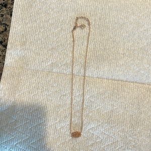 Kendra Scott Gold Drusy short necklace.